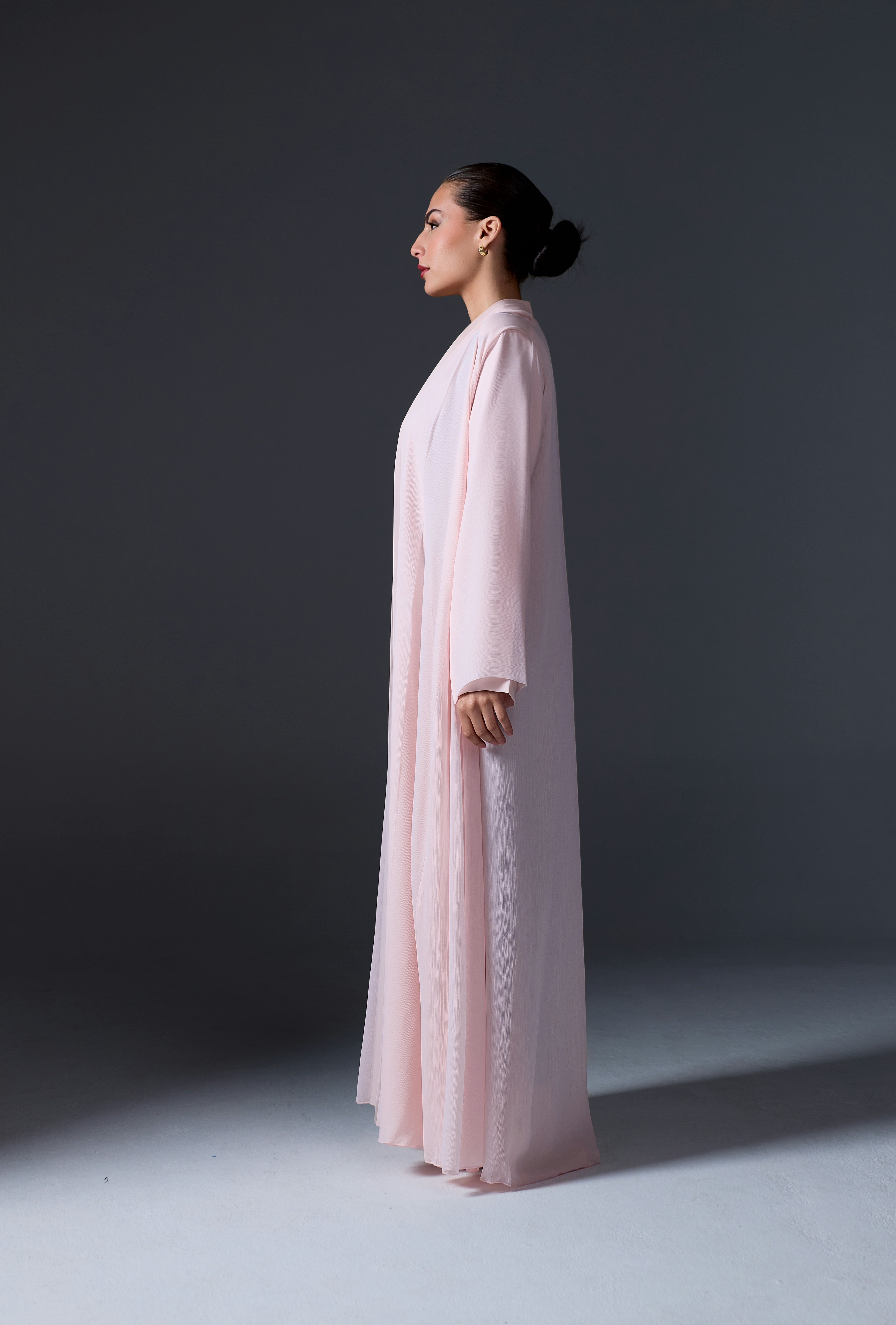 DAILY FLARE ABAYA | BABY PINK