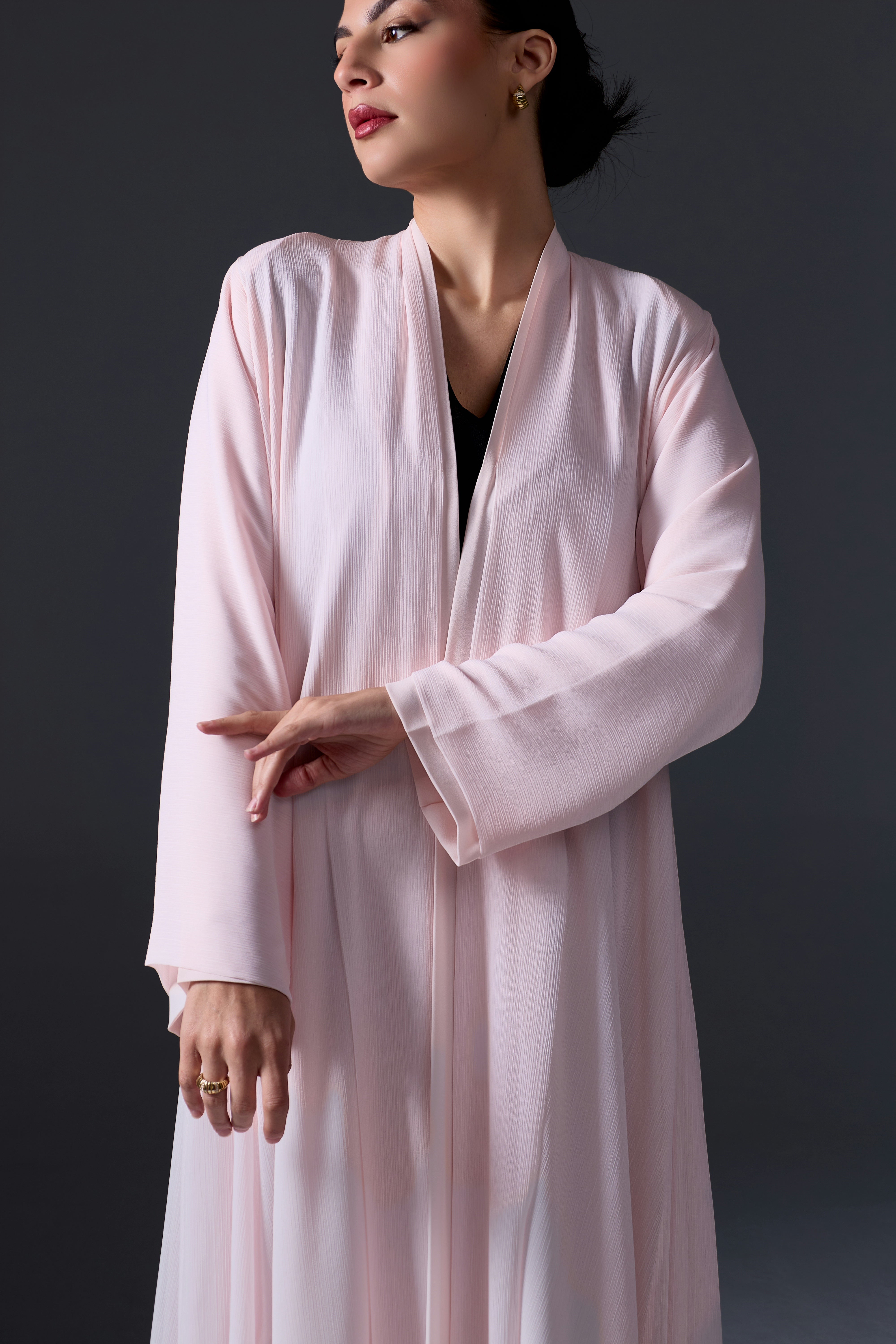 DAILY FLARE ABAYA | BABY PINK
