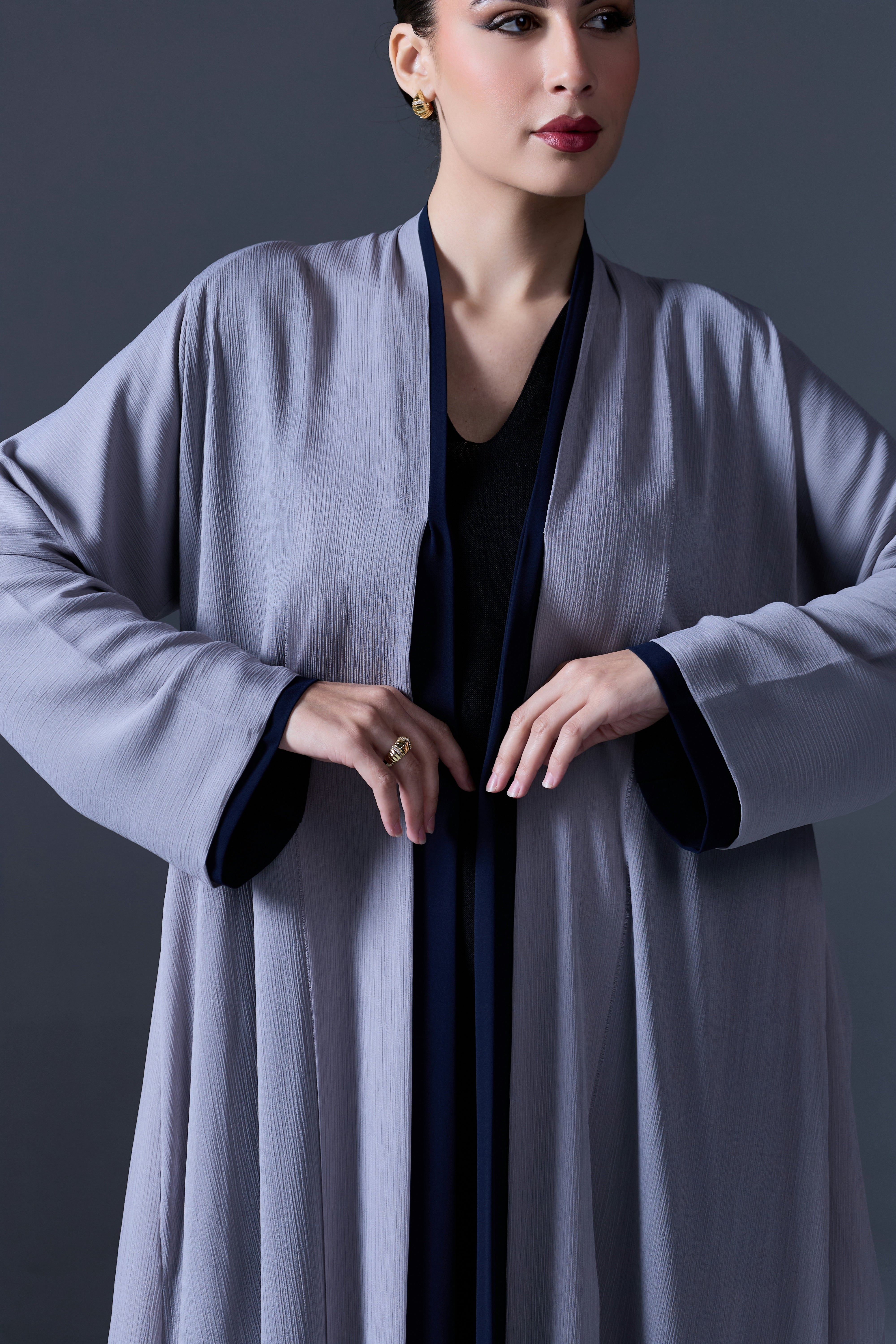 DAILY FLARE ABAYA  |  GREY