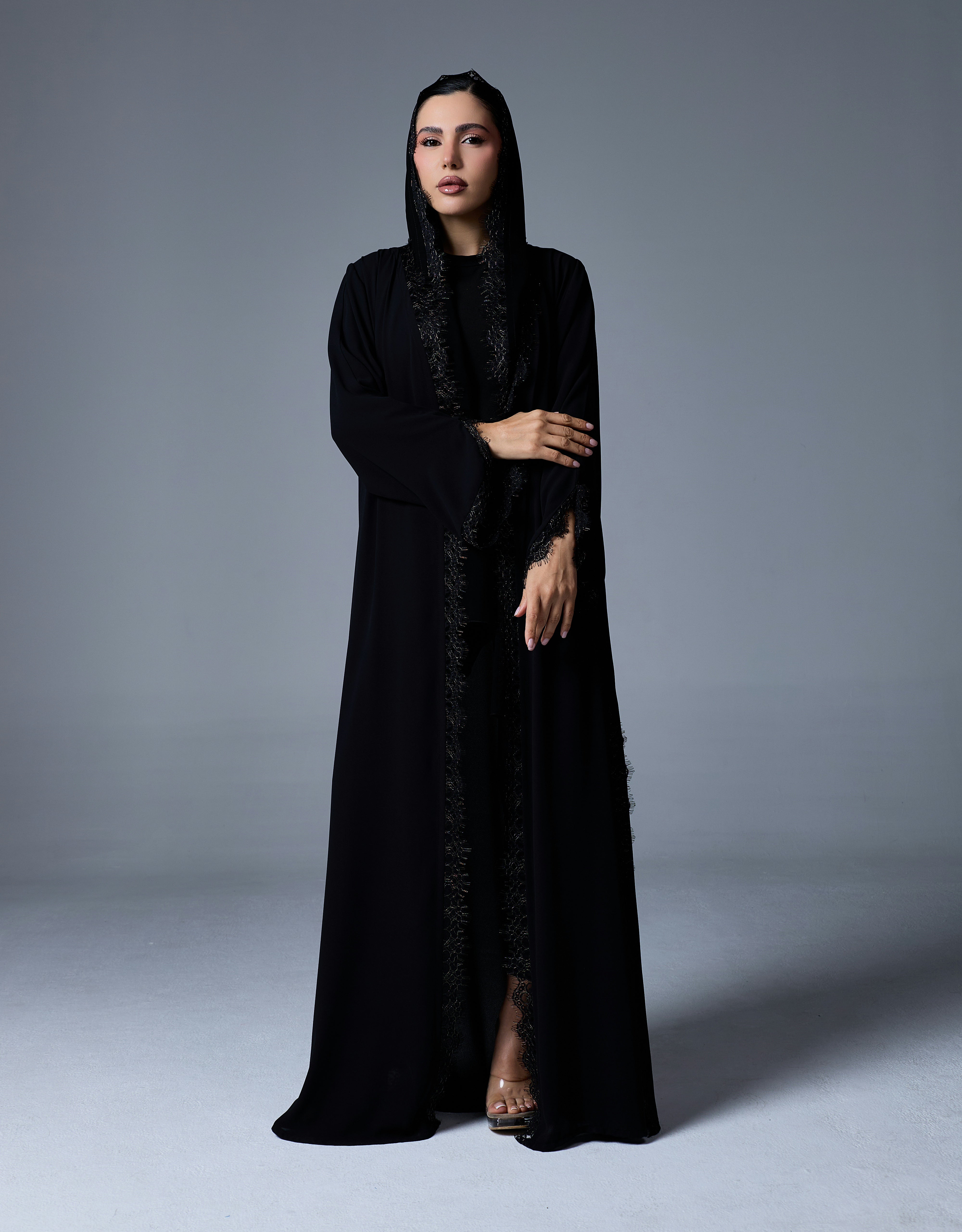 ÉLISE NOIR ABAYA | BLACK GOLD