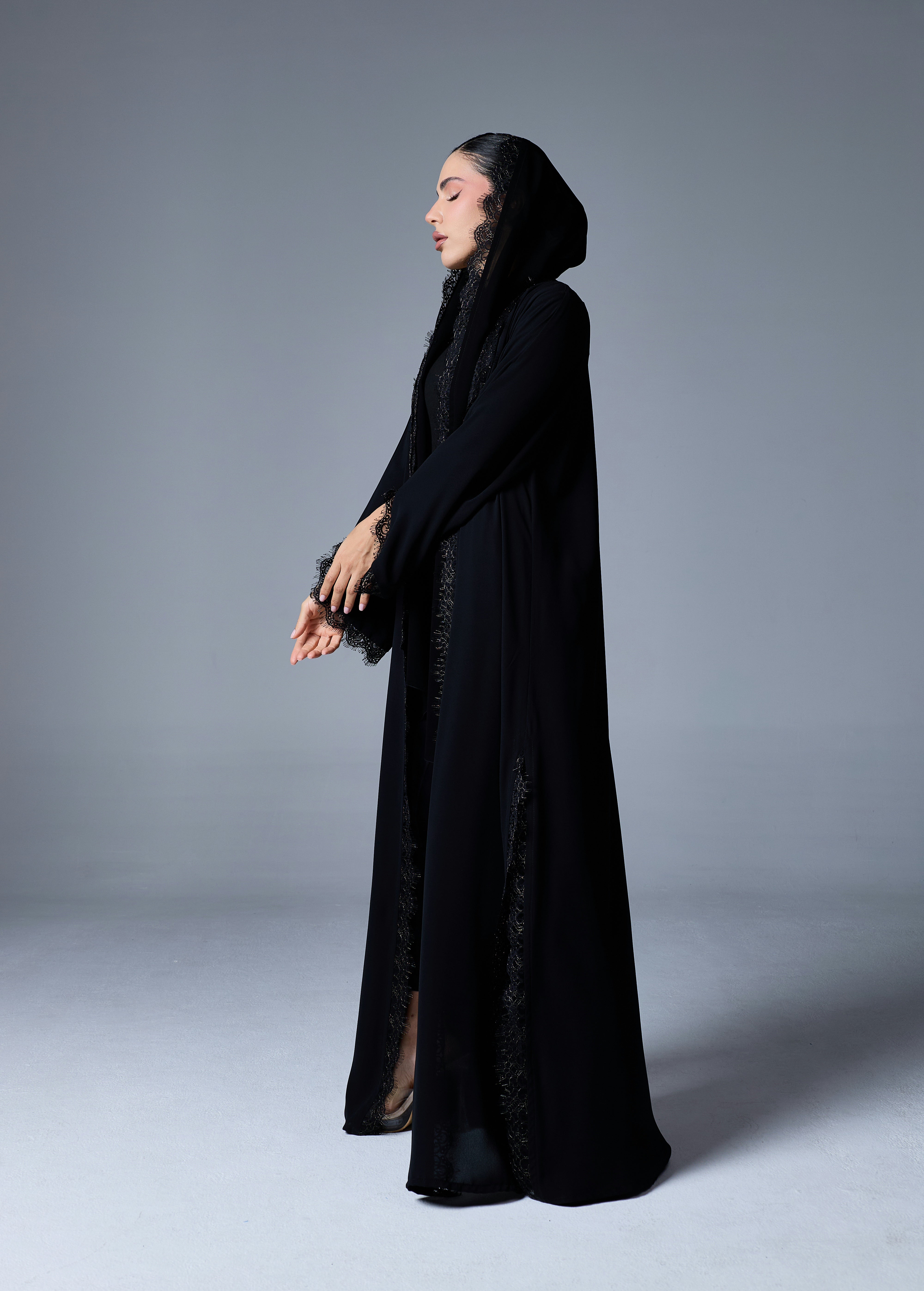 ÉLISE NOIR ABAYA | BLACK GOLD