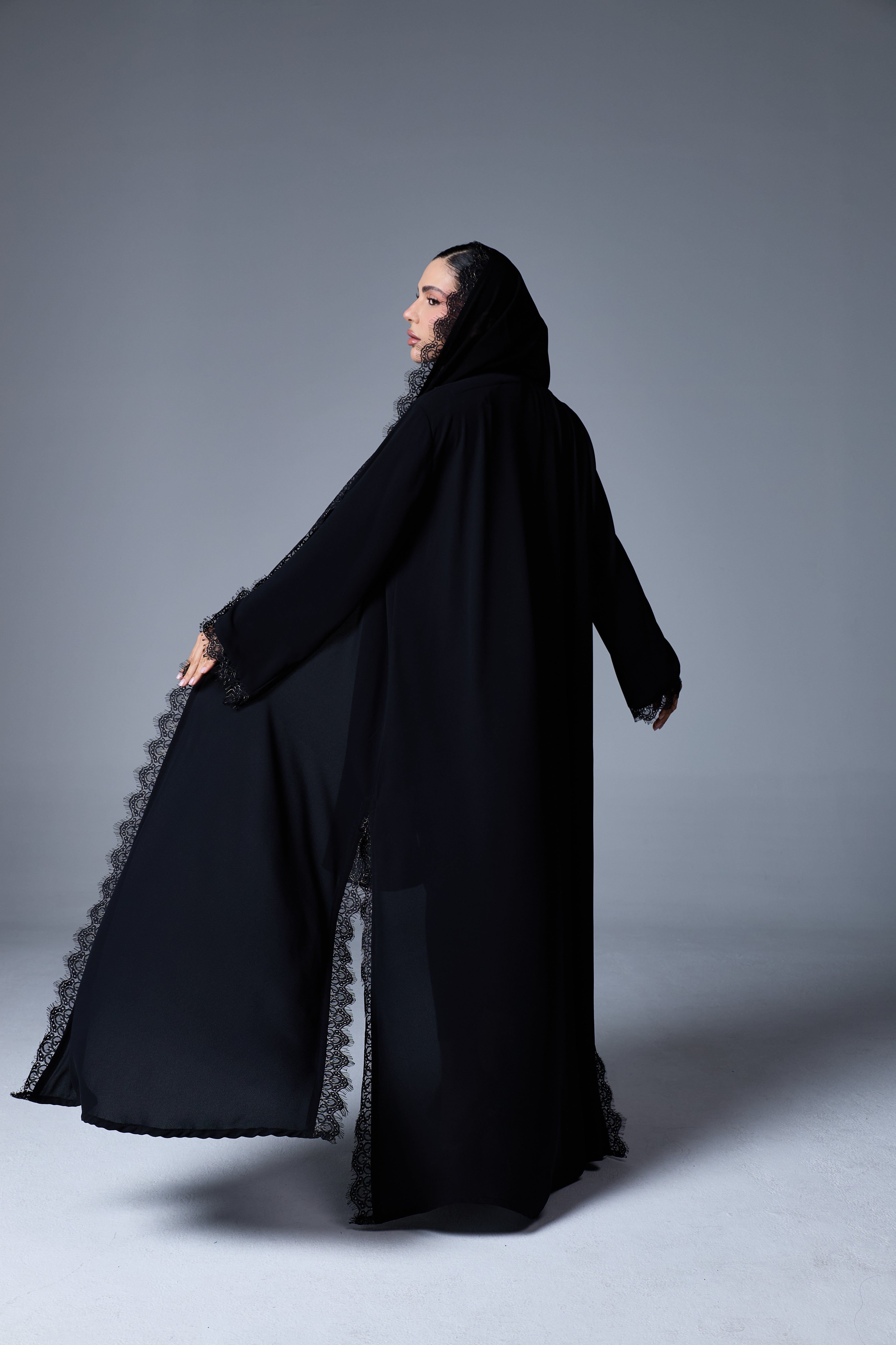 ÉLISE NOIR ABAYA | BLACK GOLD