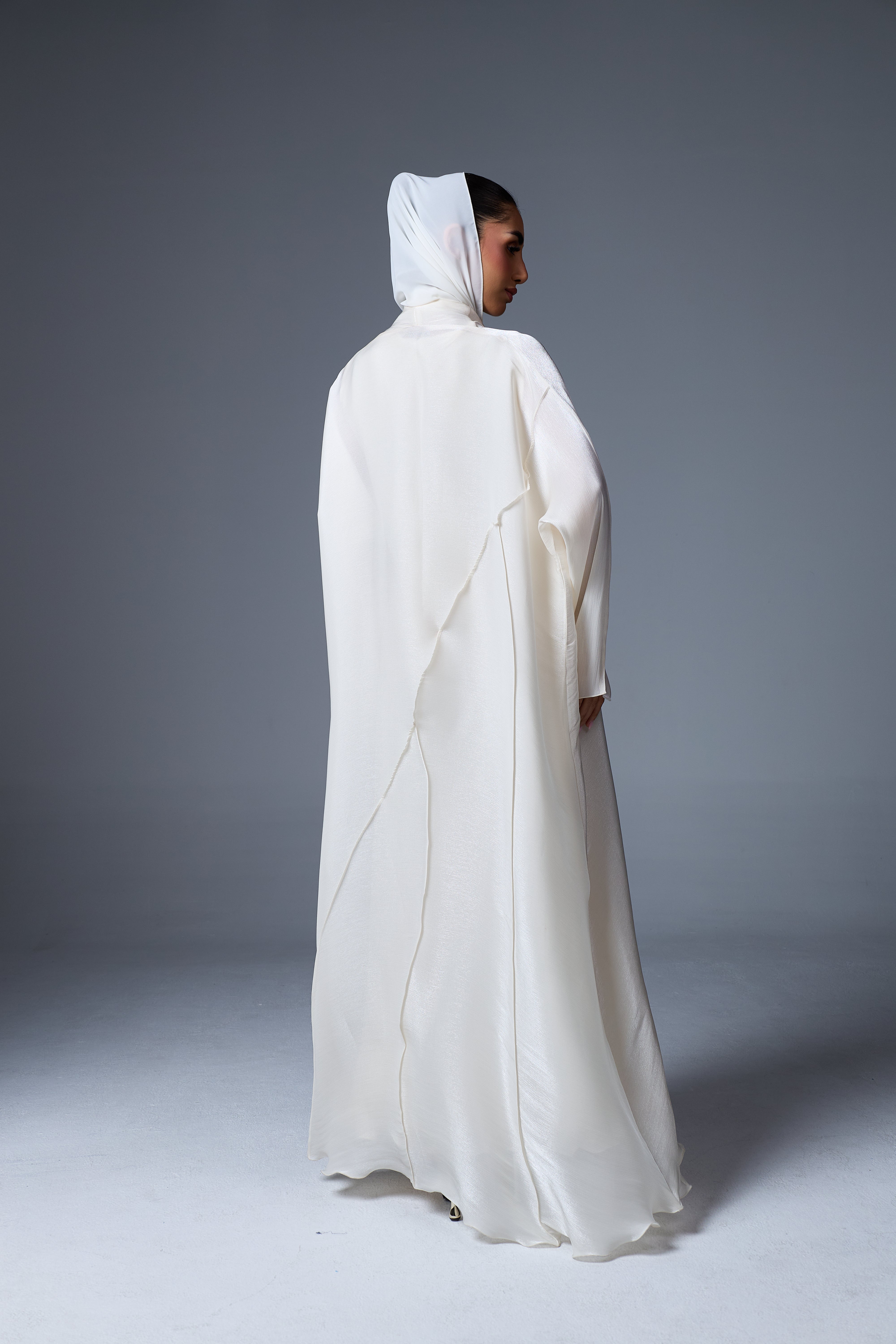 THE ELEGANCE OREGANZA ABAYA |  PEARL