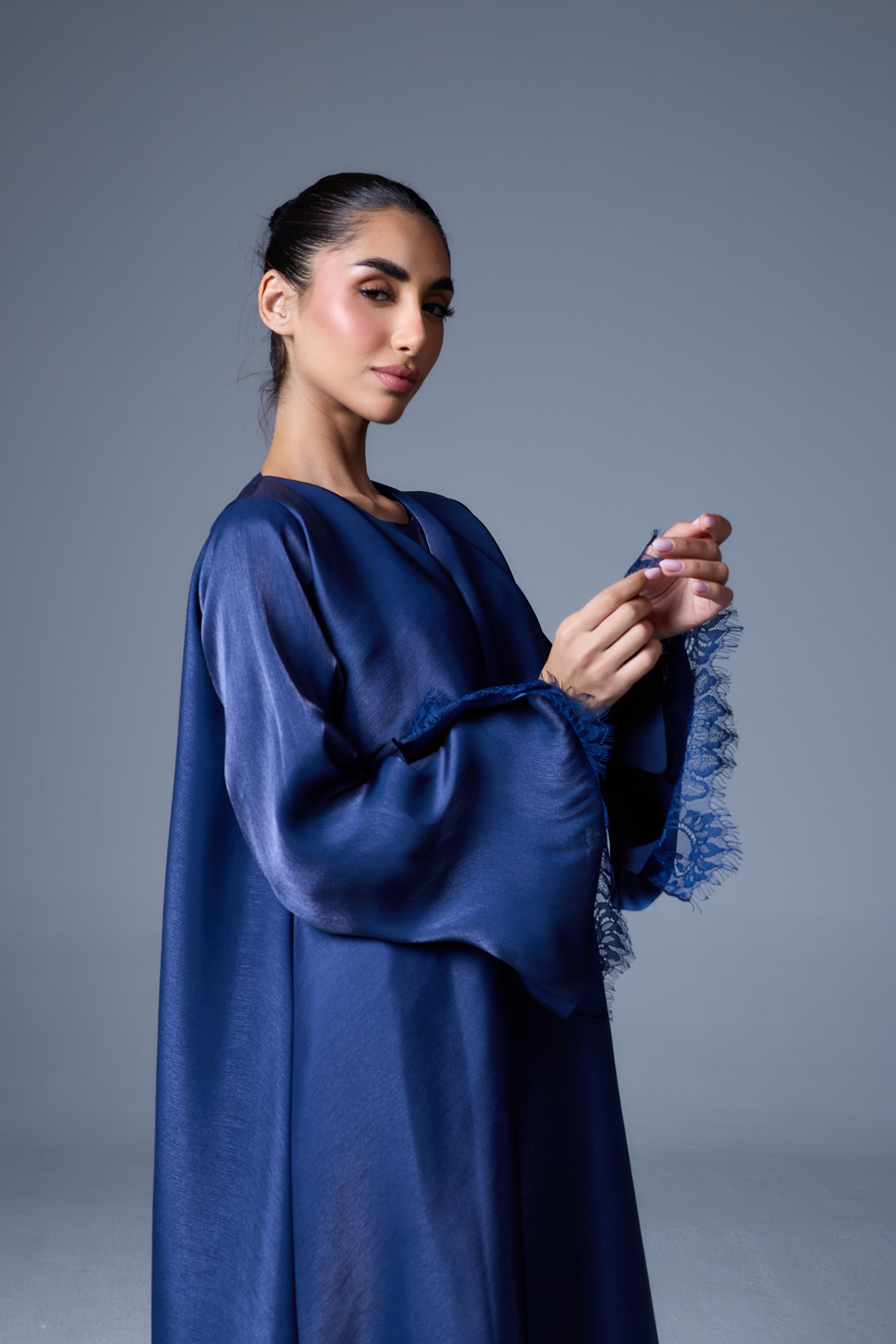 PERLE CELESTE OREGANZA ABAYA |  LAPIS BLUE