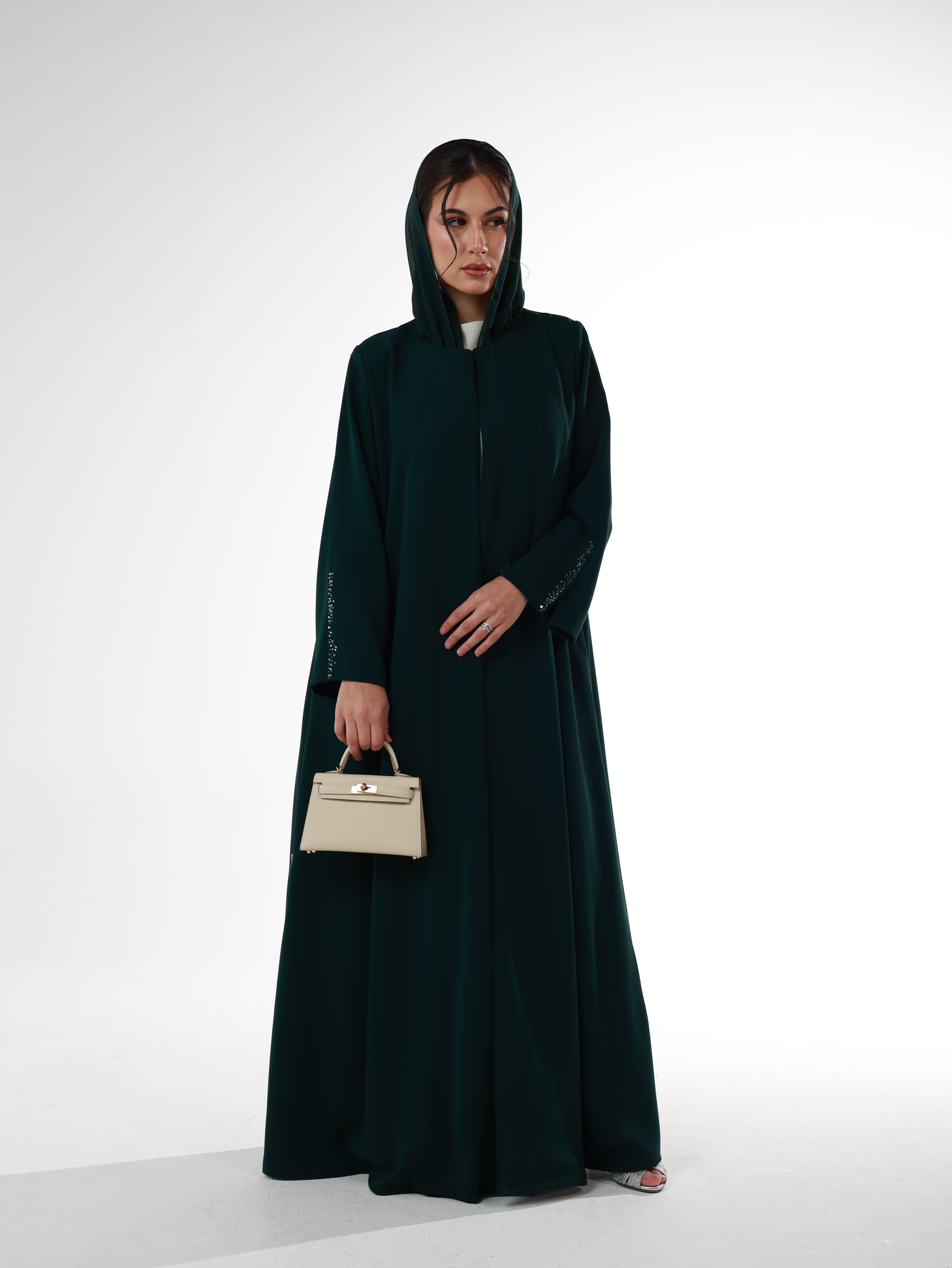 FORMAL DAILY ABAYA | DEEP GREEN