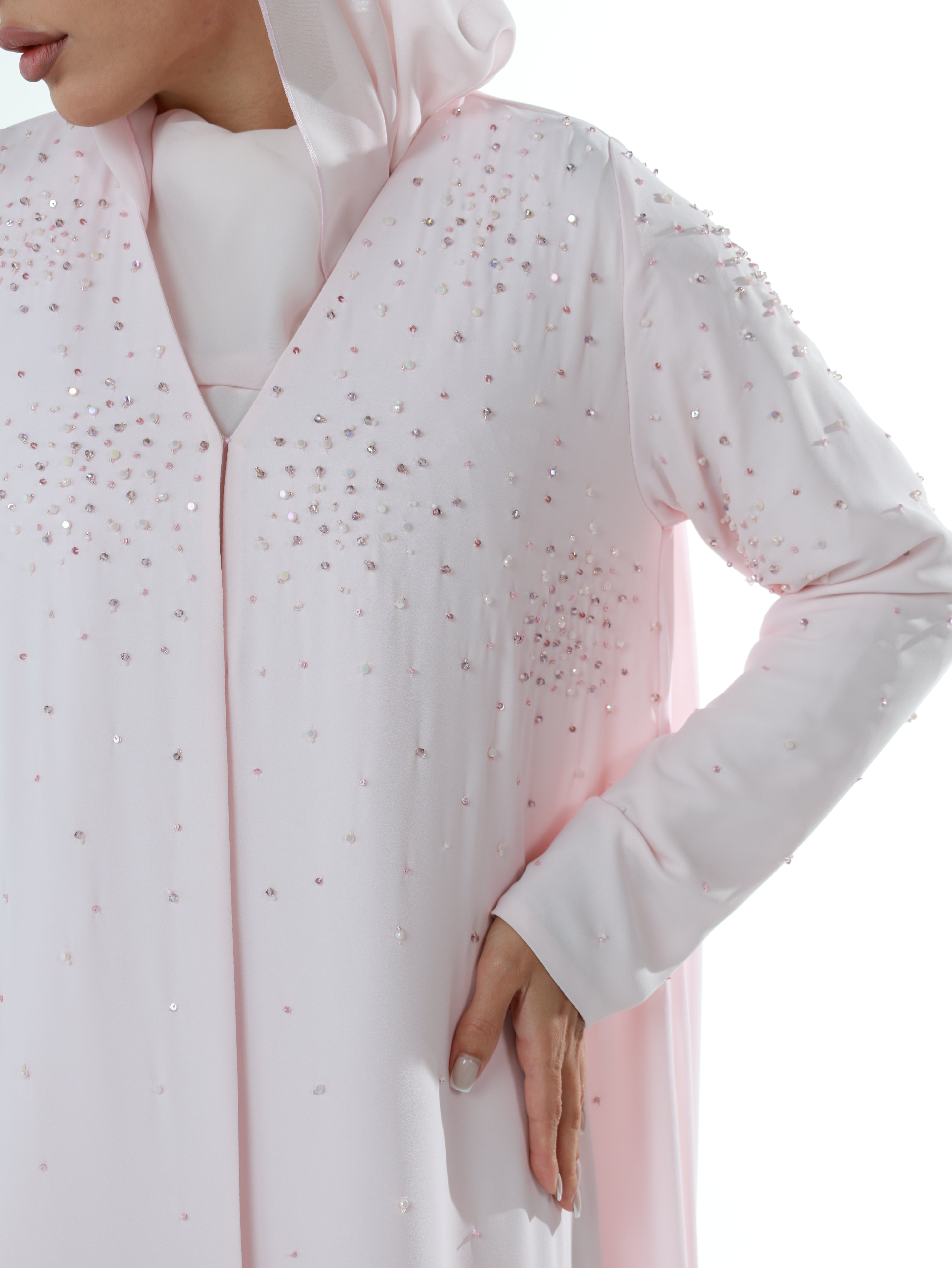 LUMERE SIGNATURE ABAYA  |  BABY PINK
