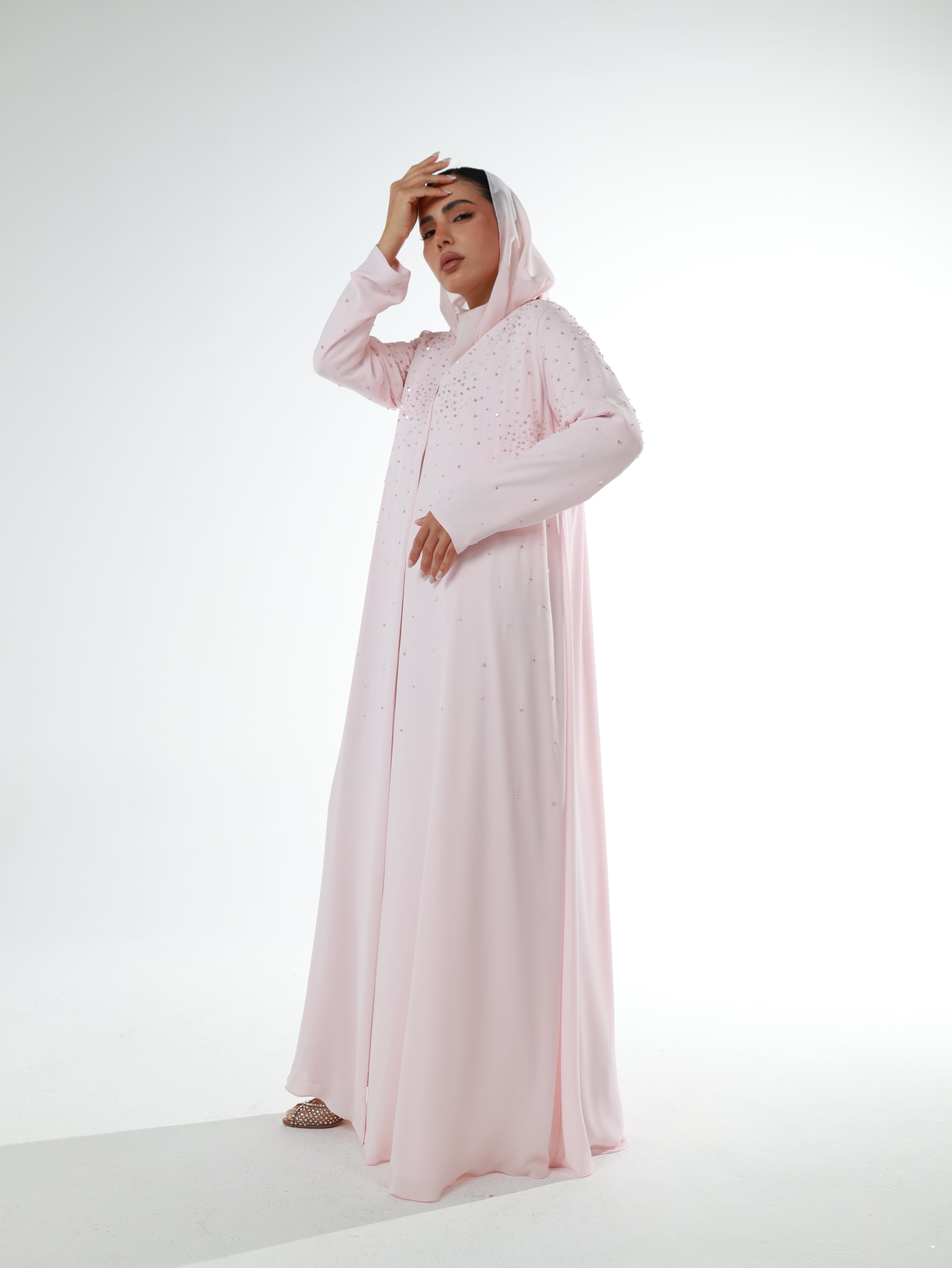 LUMERE SIGNATURE ABAYA  |  BABY PINK