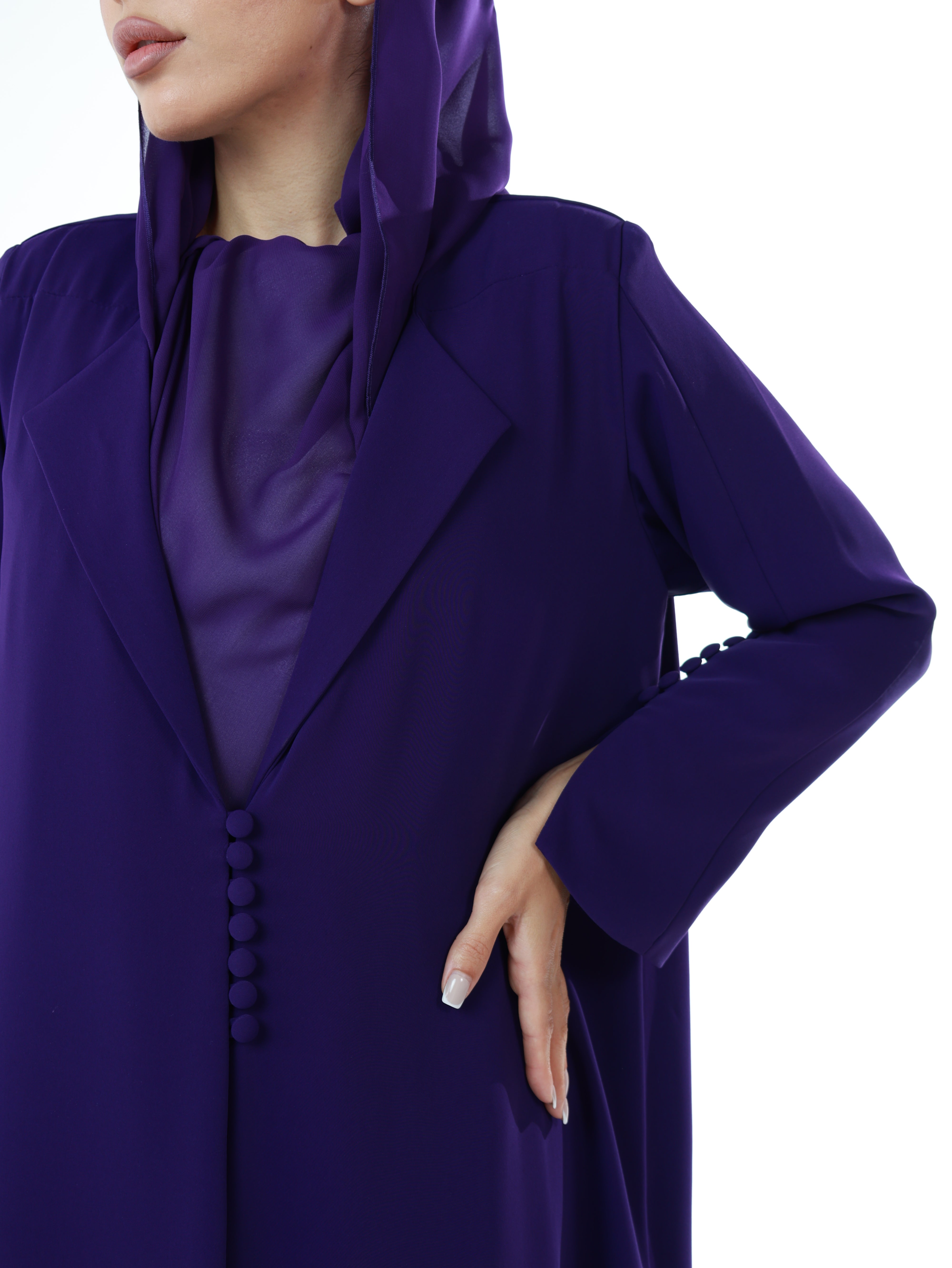 DAILY BLAZER ABAYA  |  PURPLE