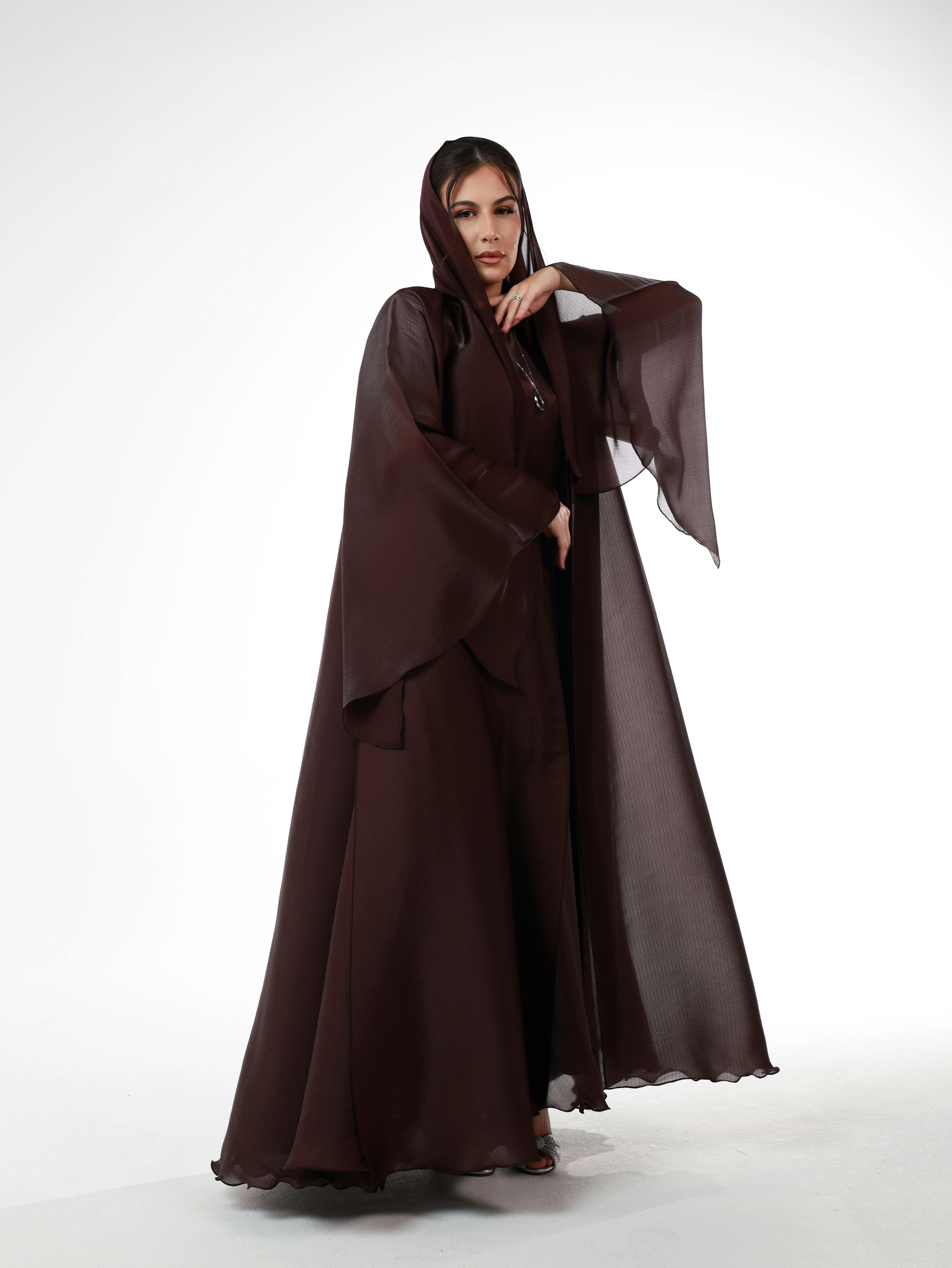 THE ARTISAN OREGANZA ABAYA | MAROON