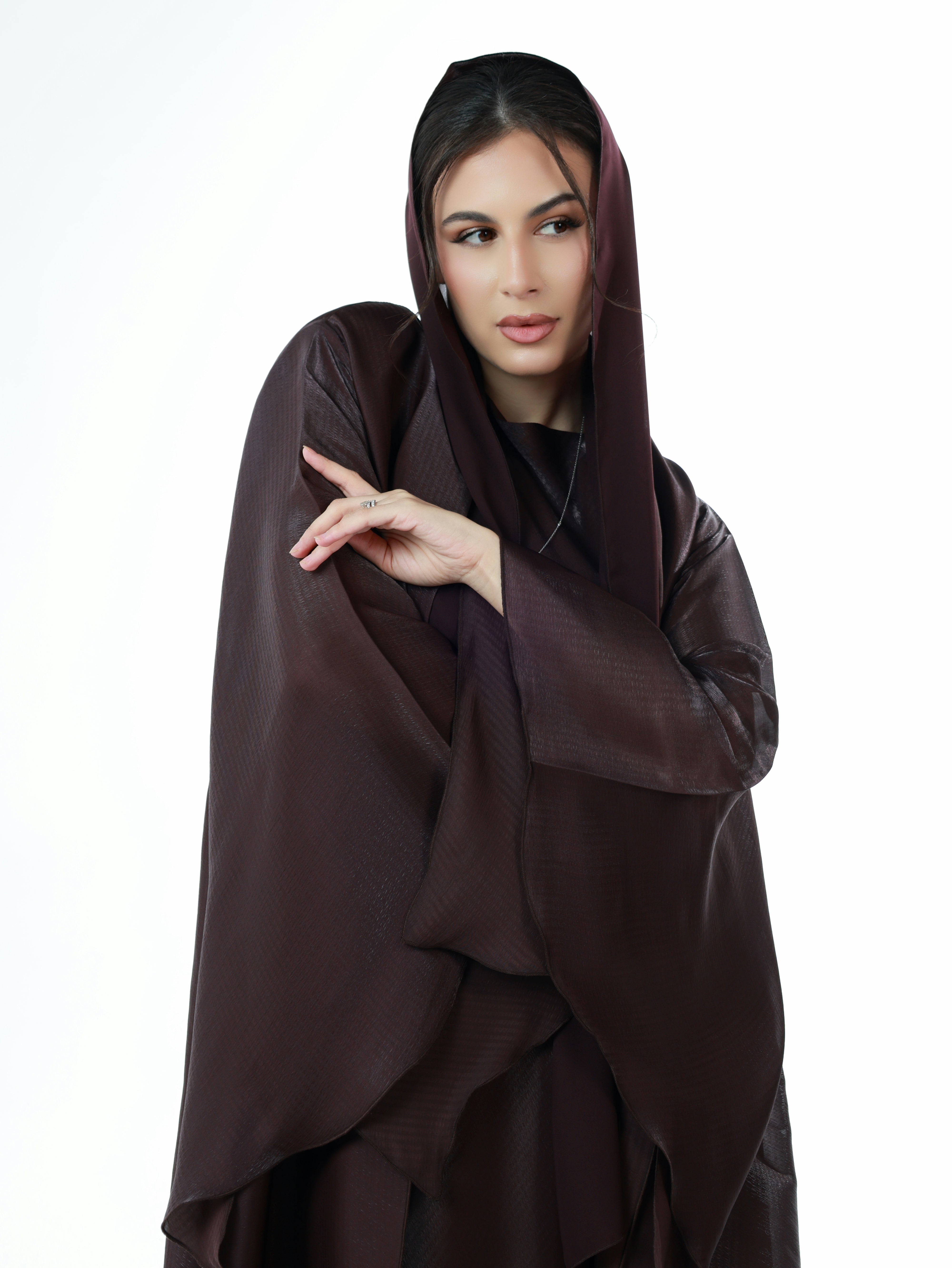 THE ARTISAN OREGANZA ABAYA | MAROON