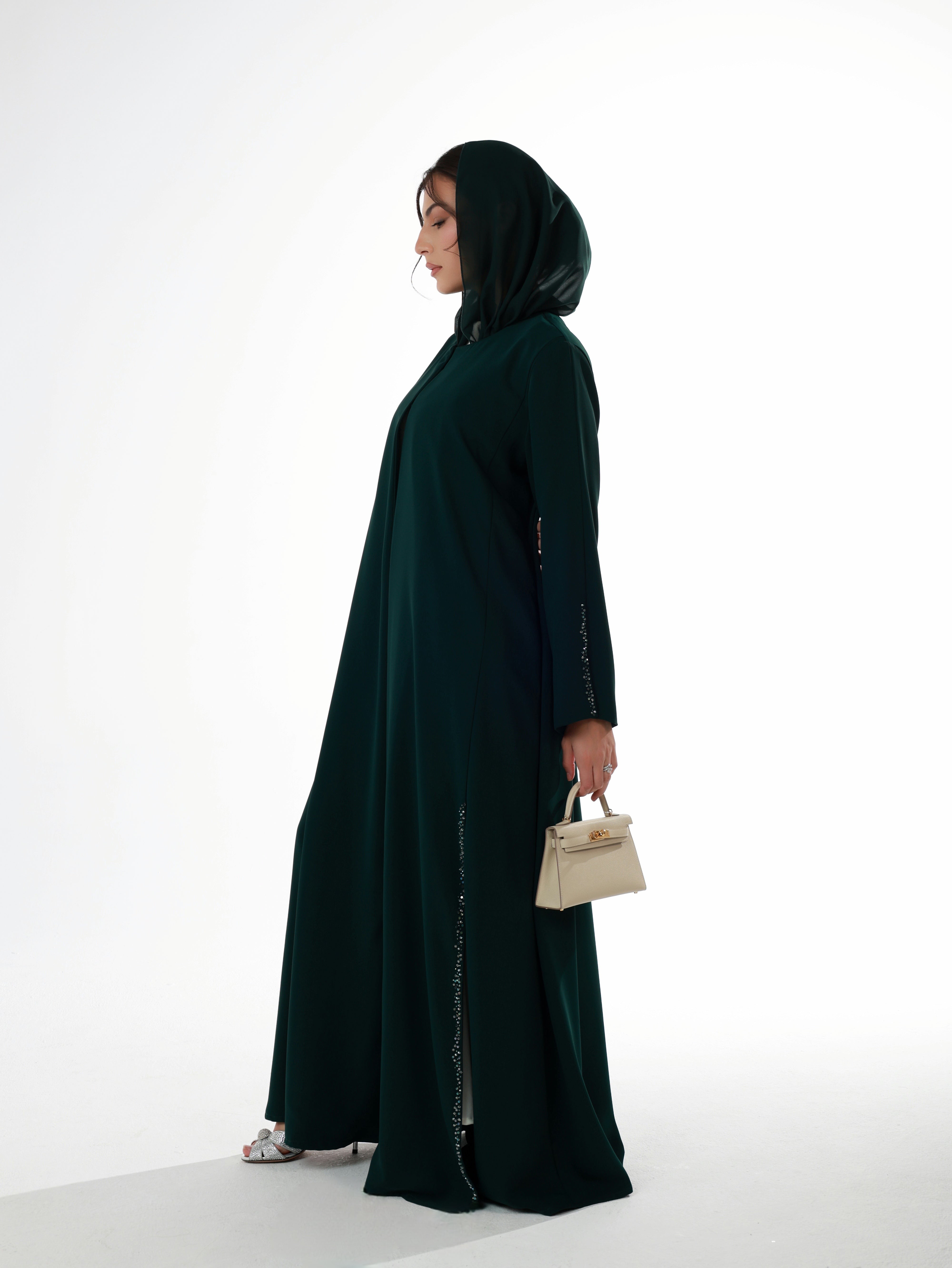 FORMAL DAILY ABAYA | DEEP GREEN