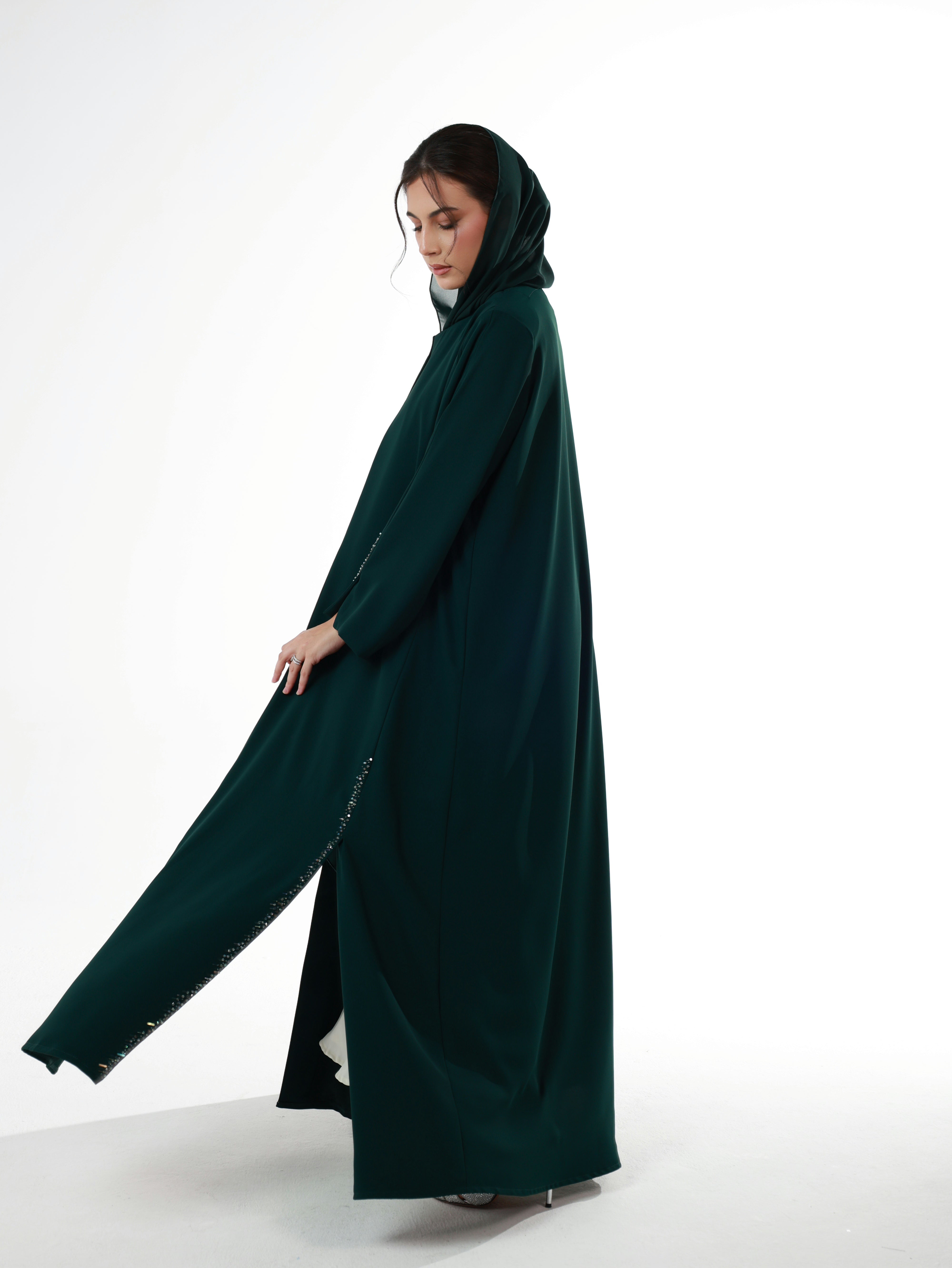 FORMAL DAILY ABAYA | DEEP GREEN