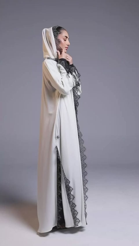 ÉLISE COUTURE ABAYA | CREAM